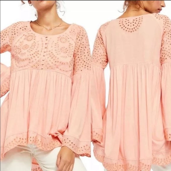 Free People Tops - FREE PEOPLE SEA OF LOVE SEQUIN BOHO TOP NWT